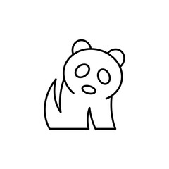 Panda line icon. Icon design. Template elements