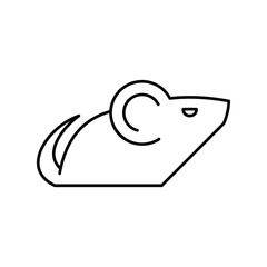 Mouse line icon. Icon design. Template elements