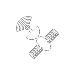 Fototapeta premium satellite icon vector design symbol