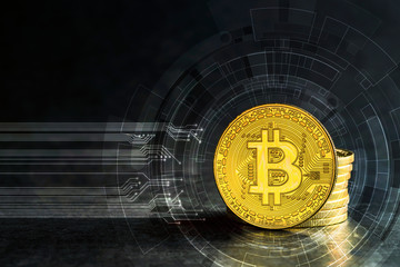 ネットワークと仮想通貨のイメージ