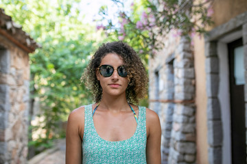 A woman in a typical village, Sardinia