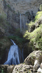 Wasserfall rio mundo in der nähe von cuenca spanien