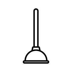 plunger - plumbing icon vector design template