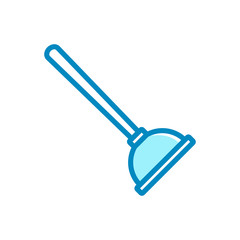 plunger - plumbing icon vector design template