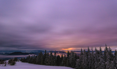 Obraz premium Bewitching beautiful landscape of hills