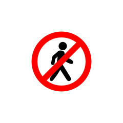 prohibition sign icon vector design symbol