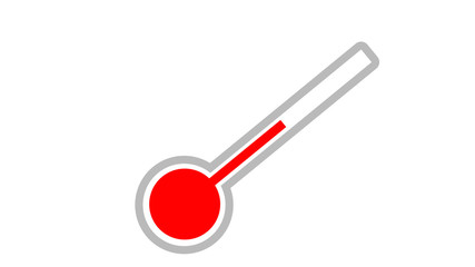 Thermometer icon. flat illustration of Thermometer