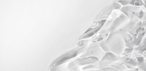 liquid transparent gel grey background - obrazy, fototapety, plakaty