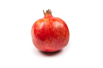 Sweet pomegranate isolated on white background.