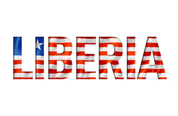 liberian flag text font