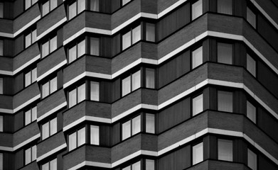 the texture of the window of an office building