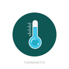 Thermometer icon template color editable. Thermometer symbol vector sign