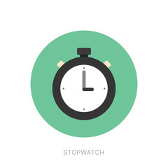 Stopwatch icon isolated on white background. Time timer sign.