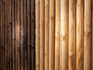 Alter und Neuer Zaun gestrichen