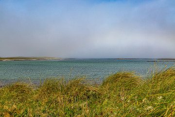 Looking out to sea from the Hebridean island of North Uist