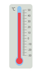 温度計　45℃　白