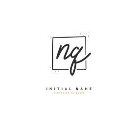 N G NG Beauty vector initial logo, handwriting logo of initial signature, wedding, fashion, jewerly, boutique, floral and botanical with creative template for any company or business.