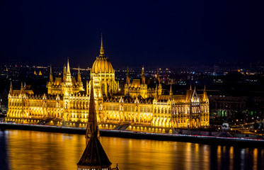 The Hungarian Parliament Building, also known as the Parliament of Budapest.One of Europe's oldest legislative buildings, a notable landmark of Hungary and a popular tourist destination of Budapest