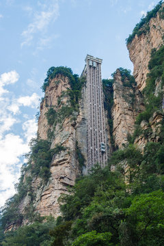 Zhangjiajie National Forest Park Bailong elevator (China)