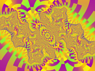 Violet yellow abstract floral background