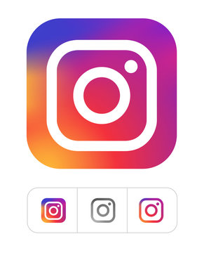 Kiev, Ukraine - November 28, 2019: Instagram logo vector illustration on white. Instagram is an application for sharing photos and videos in the form of a social network
