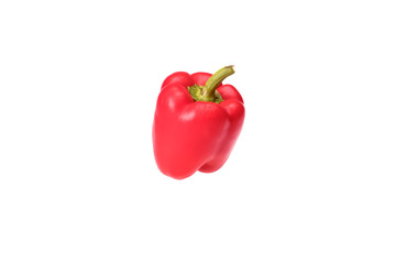 red bell pepper on white background