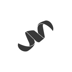 Obraz premium Black Carnival garland icon. Party pennants for birthday celebration, festival and fair decoration.