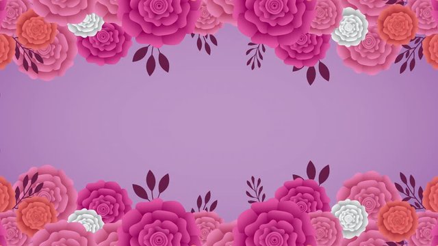 beautiful roses garden decorative border