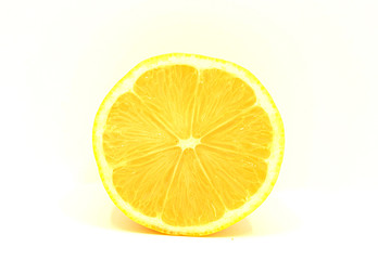 Excellent, beautiful, healthy citrus fruits on a white background.