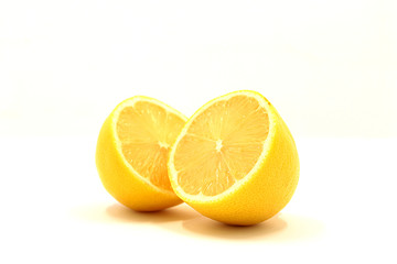 Fototapeta na wymiar Excellent, beautiful, healthy citrus fruits on a white background.