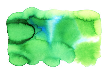 Abstract watercolor green background for your design.