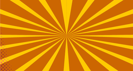 Obraz premium Vintage colorful comic book background. Pink Orange blank bubbles of different shapes. Rays, radial, halftone, dotted effects. For sale banner empty Place for text 1960s. Copy space vector eps10.