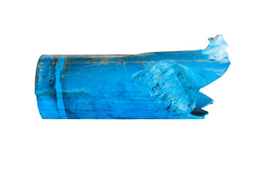water pipe 150 mm PVC type is broken by drill impact load