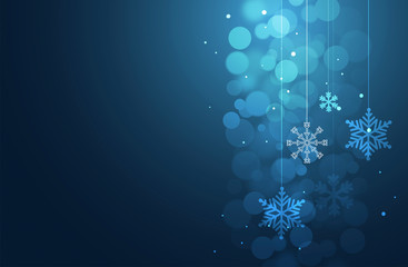 sfondo, elegante, natale, fiocchi di neve,  © xyz+