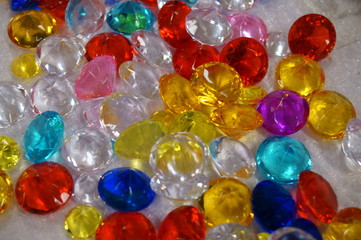 Plastic colorful shining toy jewelry