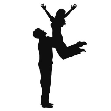 recommend clip art: Romantic Couple Silhouette
