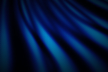 blue wave carbon fiber. metal background and texture.