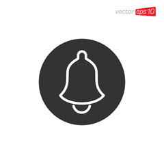 Bell Notification Icon Design Vector