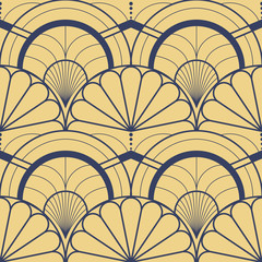 Vector modern geometric tiles liner pattern © lumyaisweet