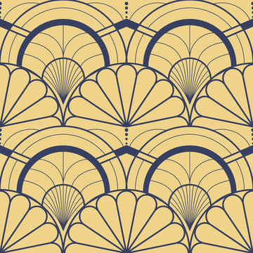 Vector modern geometric tiles liner pattern