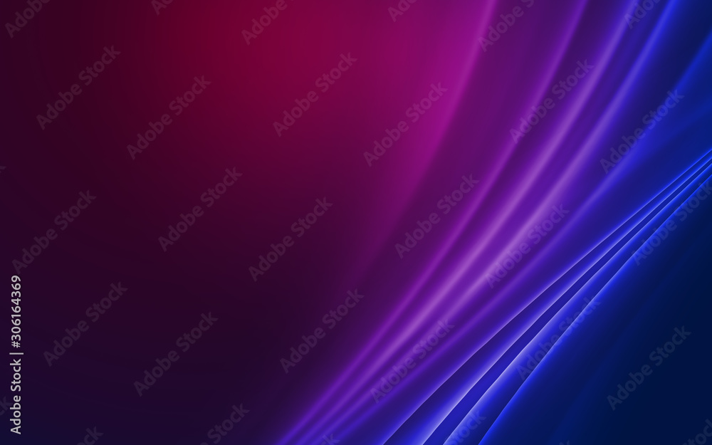 Poster dark abstract background with neon lines, glow.