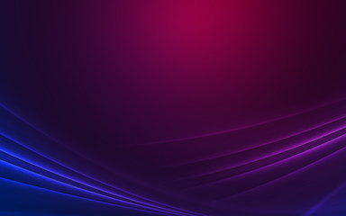 Dark abstract background with neon lines, glow.