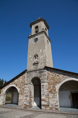 Fototapeta na wymiar Church Tower in Taramundi; Asturias