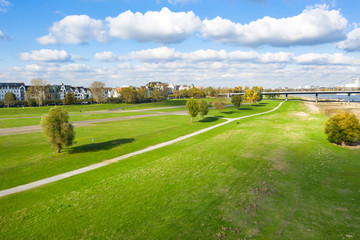 Rheinufer in Düsseldorf - Germany