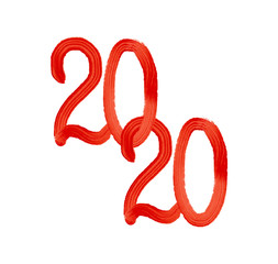 Happy new year 2020 design template.