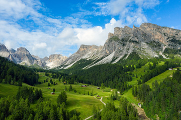 Dolomites on summer  landscape