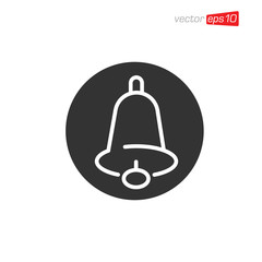 Bell Notification Icon Design Vector