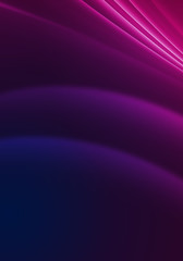 Dark abstract background with neon lines, glow.