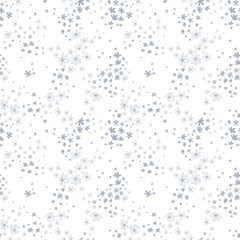Hand drawn ditsy flower field seamless pattern, cute floral background, great for textiles, banners, wallpapers - vector design