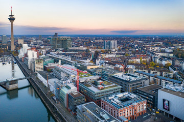Obraz premium Medienhafen in Düsseldorf - Germany